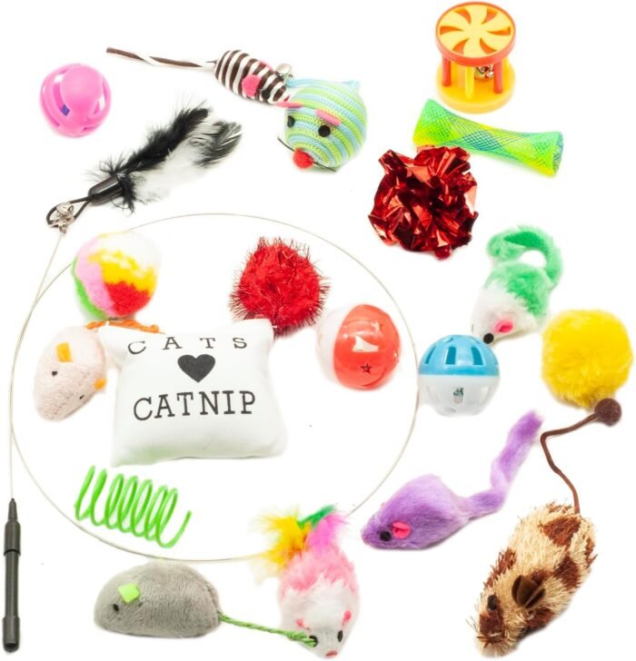 Fashion's Talk Cat Toys Variety Pack for Kitty 20 Pieces