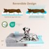 EHEYCIGA Orthopedic Dog Beds for Extra Large Dogs, Waterproof Memory Foam XL Dog Bed with Sides, Non-Slip and Egg-Crate Foam Big Dog Couch Bed with Washable Removable Cover, Grey - Image 4