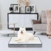 EMPSIGN Reversible Cool and Warm Dog Bed for Crate Pad, Pet Beds with Washable and Removable Cover, Dog Crate Bed Sleeping Mats, Bed for Dog Crate for Large Medium Small Dogs, Grey - Image 9