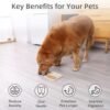 MateeyLife 2PCS Large Lick Mat for Dogs with Suction Cups, Slow Feeder Dog Bowls, Dog Lick Mat for Anxiety Relief, Dog Toys to Keep Them Busy, Dog Enrichment Toys for Bathing, Cat Lick Pad for Boredom - Image 2