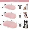 Patas Lague Reversible Orthopedic Dog Bed for Medium Dogs 30''x20'', Memory Foam Supportive Therapy Fillings Deep Sleep Pet Beds with Removable Cover Soft Warm Washable Cat Cuddler Bed Pink - Image 6