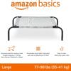 Amazon Basics Cooling Breathable Elevated Dog Bed with Metal Frame for Large Dogs, 51 x 31 x 8 Inch, Grey - Image 2