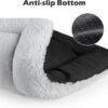 SIWA MARY Dog Bed Mat Soft Crate Pad Washable Anti-Slip Mattress for Large Medium Small Dogs and Cats Kennel Pad (23'' x 18'', Grey) - Image 4