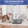 Saker Automatic Pet Water Fountain,2025 Upgraded Pet Water Fountain No Filter,Cat Water Dispenser Wireless Pour-Over,3L/106oz Ultra-Quiet Design,Pet Gravity Water Dispenser for Cat - Image 8