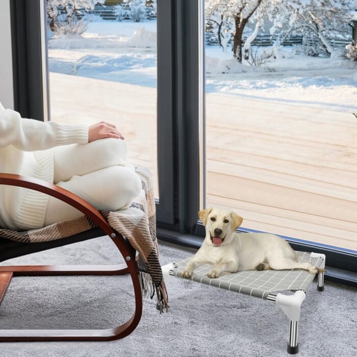 Elevated Pet Bed Dog Cot- Pet Bed for Small Dogs | Raised Dog Bed for Indoor and Outdoor Use for Small Pets