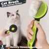 Comotech 3PCS Cat Grooming Kit | Cat Brush | Cat Brushes for indoor Cats | Cat Nail Clipper | Cat Nail Trimmer | Cat Bath Brush | Cat Brush for Shedding - Premium Cat Supplies (Green) - Image 3