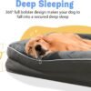 Washable Orthopedic Large Dog Bed - Removable Orthopedic Foam Dog Beds with Bolsters Waterproof Large Dog Bed and Non-Slip Bottom Extra Large Dog Bed Sofa - Image 3