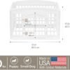 IRIS USA 24" Exercise 4-Panel Pet Playpen with Door, Dog Playpen, Puppy Playpen, for Puppies and Small Dogs, Keep Pets Secure, Easy Assemble, Fold It Down, Easy Storing, Customizable, White - Image 2