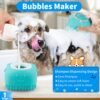 Comotech 3PCS Dog Bath Brush | Dog Shampoo Brush | Dog Scrubber for Bath | Dog Bath Brush Scrubber | Dog Shower/Washing Brush with Adjustable Ring Handle for Short & Long Hair (Blue Blue Blue) - Image 2
