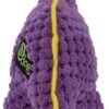 goDog Checkers Just for Me Dinos Bruto Squeaky Plush Dog Toy, Chew Guard Technology - Purple, Mini