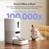 Automatic Cat Feeder, Smart Scale Tracks Pet's Food Intake, App Remote Feeding, 3.6L Timed Food Dispenser for Cats and Dogs, Up to 10 Meals Per Day, Stainless Steel Bowl, Dual Power Supply - Image 4