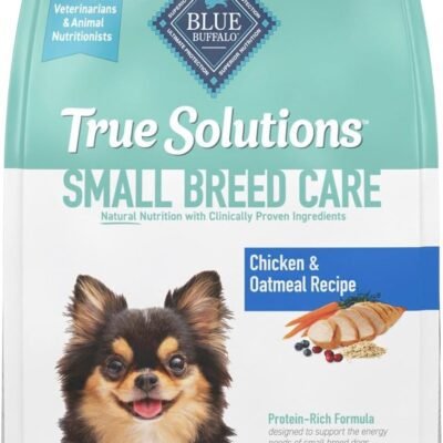 Blue Buffalo True Solutions Small Breed Care Natural Dry Dog Food for Adult Small Breed Dogs, Chicken, 4-lb. Bag