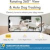 Furbo 360° Dog Camera + Nanny Bundle: Home Security & Dog Safety Alerts, Rotating Pet Treat Dispenser Camera with Speaker, Smart Home Indoor Cam w Phone App (Additional Subscription Required at Setup)