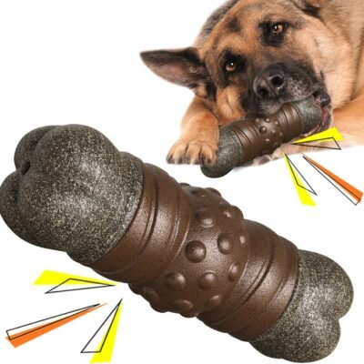 Dog Toys,Chew Toys for Aggressive Chewer,Large Dog Toys,Bone Chew Toys,Big Dog Toys for Cleaning Teeth,Consumable Coffee Wood,Relieving Boredom,Interacting,Strong,Large.Indoor,Outdoor.
