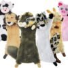 SHARLOVY Dog Squeaky Toy No Stuffing 6 Pack, Dog Toys Crinkle for Small Puppy, Durable Chew Plush Cute Animals Natural for Teething Pet