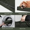 Outdoor Extra Large Dog Bed, Waterproof Dog Bed for Large Dogs, Orthopedic Egg Foam Pet Bed with Washable and Removable Oxford Cooling Cover, Dark Green - Image 3