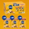 PEDIGREE CHOPPED GROUND DINNER Adult Soft Wet Dog Food 30-Count Variety Pack, 3.5 oz Pouches (Pack of 30) - Image 3