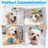 3PCS Dog Bath Brush, Dog Shampoo Brush, Dog Scrubber for Bath, Dog Shower Brush, Dog Bath Supplies, Suitable for Deshedding, Washing & Grooming of Short and Long Haired Pets (Blue Green Blue) - Image 6