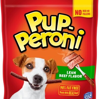 Pup-Peroni Dog Treats, Lean Beef Flavor, 22.5 Ounce, Made with Real Beef, 90% Fat Free