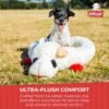 Multipet Lamb Chop Bed for Dogs, White, 27.0" L x 18.5" W x 5.5" Th - Image 4