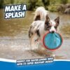 Chuckit! Paraflight Flying Disc Dog Toy - Water Floating Flyer - Durable Nylon Construction with Soft Rubber Edges - For Small and Medium Dogs - Size Small - 6.75" L x 6.75" W - Pack of 1 - Image 5