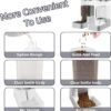 Gravity Pet Feeder and Water Dispenser Set, Automatic Dog Feeder and Dog Water Dispenser for Dogs Cats Pets Animals Large Capacity(3.8L) - Image 2