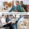 2 Pack Automatic Cat Feeder and Water Dispenser in Set Pet Food Bowl for Small Medium Dog Pets Puppy Kitten Big Capacity 1 Gallon x 2 (Cream) - Image 5