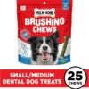 Milk-Bone Brushing Chews Daily Dental Dog Treats, Fresh Mint Flavor, Small/Medium, 25 Count - Image 2