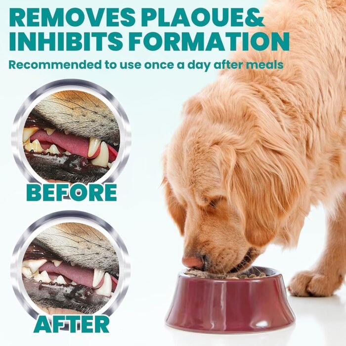 Dental Care Finger Wipes 60 Counts,Teeth Cleaning Finger Wipes for Dogs & Cats,Reduces Plaque & Supports Oral Freshness, Coconut Scent