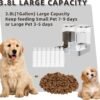 Gravity Pet Feeder and Water Dispenser Set, Automatic Dog Feeder and Dog Water Dispenser for Dogs Cats Pets Animals Large Capacity(3.8L) - Image 3