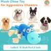 Dog Toys for Aggressive Chewers - Dog Toys to Keep Them Busy Squeaky Dog Toys for Large Dogs (Blue, Medium) - Image 4