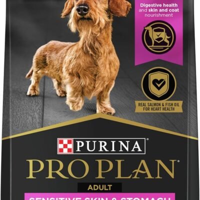 Purina Pro Plan Sensitive Skin and Stomach Dog Food Small Breed, Adult Salmon & Rice Formula - 4 lb. Bag
