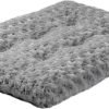 MidWest Homes for Pets Plush Pet Bed | Ombré Swirl & Cat Bed | Gray 17L x 11W x 1.5H - Inches for Toy Dog Breeds, 40618-SGB, 18-Inch