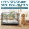 EMPSIGN Reversible Cool and Warm Dog Bed for Crate Pad, Pet Beds with Washable and Removable Cover, Dog Crate Bed Sleeping Mats, Bed for Dog Crate for Large Medium Small Dogs, Grey - Image 4