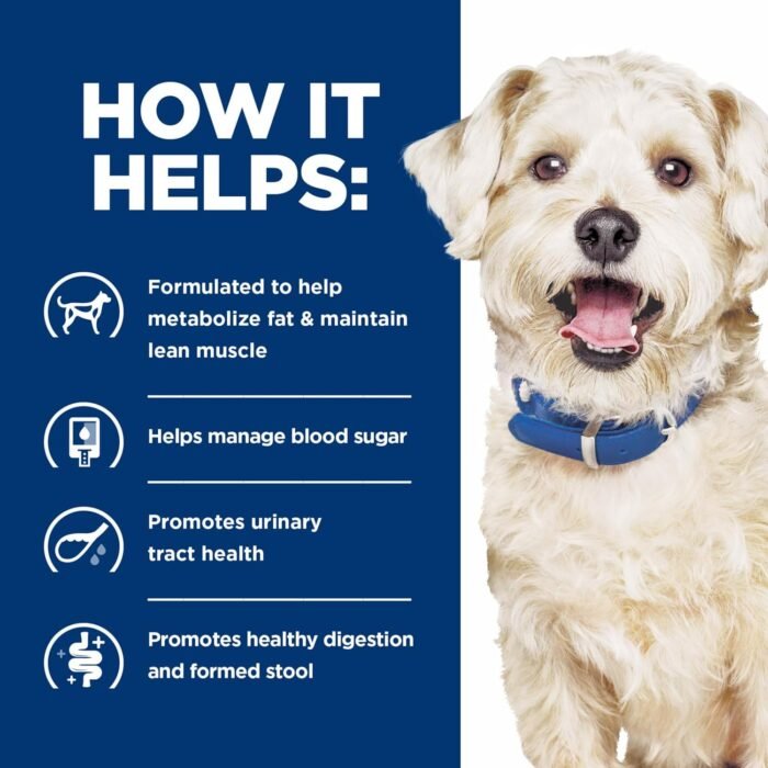 Hill's Prescription Diet w/d Multi-Benefit Digestive/Weight/Glucose/Urinary Management Chicken Flavor Dry Dog Food, Veterinary Diet, 27.5 lb. Bag