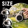 Retractable Dog Leash Automatic Telescopic Tractor Dog Tape, Pet Tape 10/16 FT Durable and Convenient, with Non-Slip Handle, Suitable for Small and Medium-Sized Dogs - Image 2