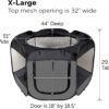 Furhaven Portable Dog Playpen Cat Tent, Pet playground/kennel foldable indoor outdoor zippered puppy crate - Gray, Extra Large - Image 2