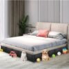 21 Pack Under Bed & Couch Blocker for Pets and Toys - 249" Length, 11.8" Height for One Side of Queen Bed | Includes Sticky Tape, Connectors & Zip Ties - Black