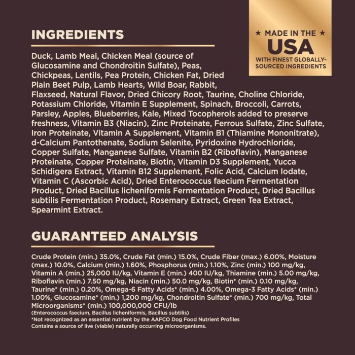 Wellness CORE+ (Formerly RawRev) Natural Grain Free Dry Dog Food, Wild Game Duck, Wild Boar & Rabbit with Freeze Dried Lamb, 18-Pound Bag