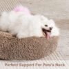 perpets Orthopedic Dog Bed Comfortable Donut Cuddler Round Dog Bed Ultra Soft Washable Dog and Cat Cushion Bed (Style 6) - Image 2