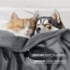 Waterproof Pet Blanket, Liquid Pee Proof Dog Blanket for Sofa Bed Couch, Reversible Sherpa Fleece Furniture Protector Cover for Small Medium Large Dogs Cats, Dark Gray Large（65" x 57"） - Image 3