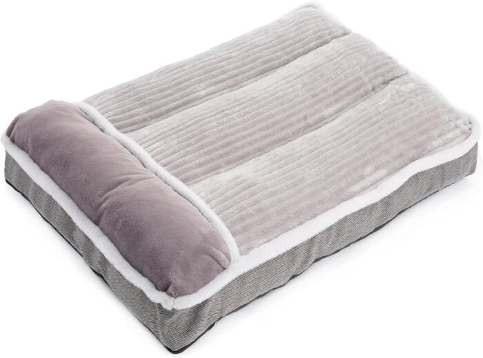 Dog Bed for Small Dogs, Dog Mattress with Pillow for Crate Kennel, Sofa Dog Bed, Super Soft pet Bed for Medium, Small Dogs Breeds,pet Bed Puppy Bed,beds & Furniture