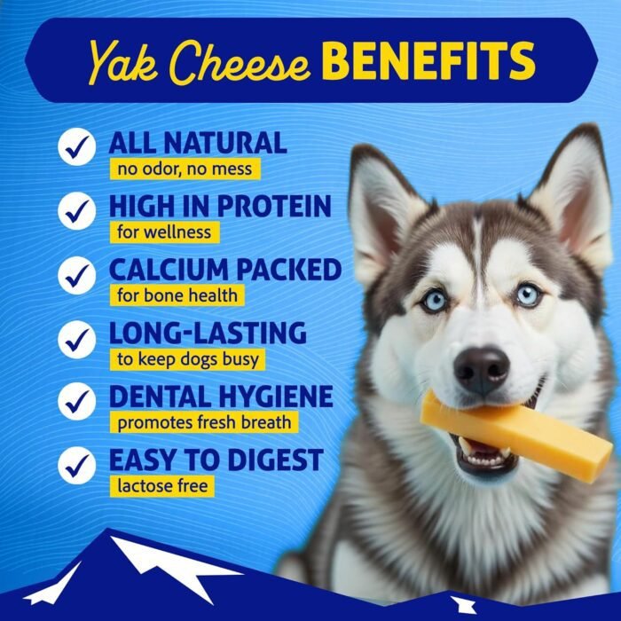 Himalayan Dog Chew Original Yak Cheese Dog Chews, 100% Natural, Long Lasting, Gluten Free, Healthy & Safe Dog Treats, Lactose & Grain Free, Protein Rich, Mixed Sizes, Dogs 65 Lbs & Smaller, 9.9 oz