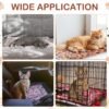 4 Pack Ultra Soft Dog Cat Bed Mat with Cute Prints Reversible Fleece Dog Crate Kennel Pad Cozy Washable Thickened Hamster Guinea Pig Pet Bed Mat for Small Animals(21 x 14 Inches,Vivid Color) - Image 4