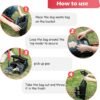 Pooper Scooper Large Swivel Bin & Rake for Large & Small Dogs Non-Breakable Dog Poop Scooper with 20 Waste Bags Easy to Clean Pet Waste Use on Grass, Dirt or Gravel - Pet Supplies - Image 3