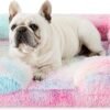 Bedsure Orthopedic Dog Bed for Medium Dogs - Calming Waterproof Dog Sofa Beds Medium, Supportive Foam Pet Couch Bed with Removable Washable Cover, Waterproof Lining and Nonskid Bottom, Multi Color