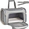 Cat, Dog Carrier for Small Medium Cats Puppies up to 15 Lbs, TSA Airline Approved Carrier Soft Sided, Collapsible Travel Puppy Carrier - Grey - Image 9