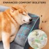 Made4Pets Orthopedic Dog Bed for Large Dogs, Supportive Foam Big Large Pet Bed Sofa with Washable Removable Cover, Waterproof Dog Couch Bed, Non-Slip Bottom and Egg-Crate Foam, Grey - Image 3