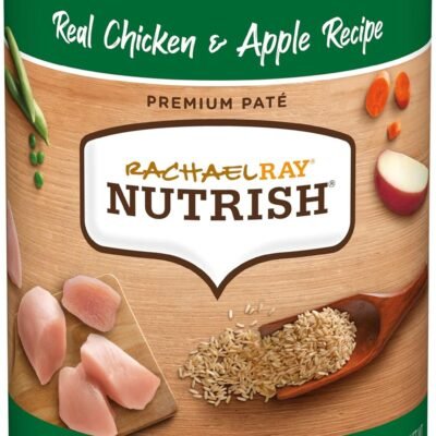 Rachael Ray Nutrish Premium Pate Real Chicken & Apple Recipe Wet Dog Food, 13 oz. Can (Pack of 12)