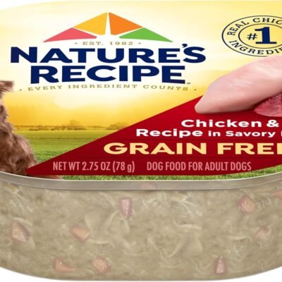 Nature's Recipe Grain Free Chicken & Beef Recipe in Savory Broth Wet Dog Food, 2.75 oz. Cup, 12 Count
